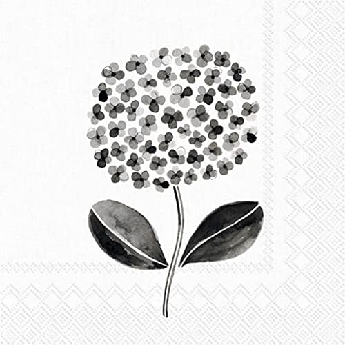 Marimekko | הכל על שחור לבן | סט מפיות נייר 40pc | קוקטייל וגידי צהריים | מפיות קוקטיילים 20pc ומפיות